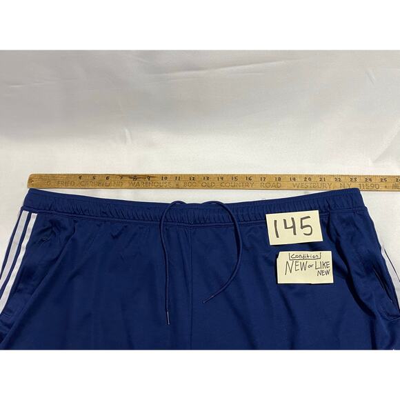 Adidas Athletic Shorts – Navy/White – Size 4XL – Classic 3-Stripes Design - Picture 6 of 10